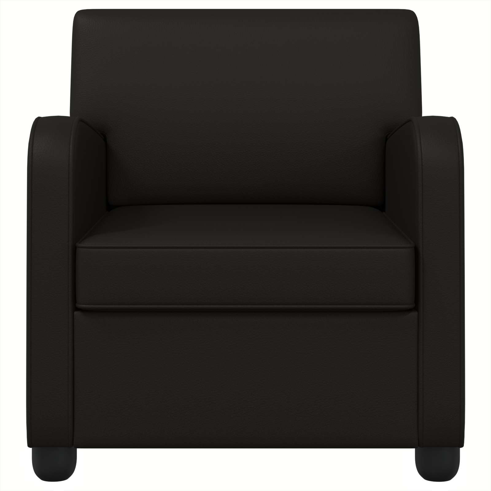 Fauteuil Zwart Kunstleer