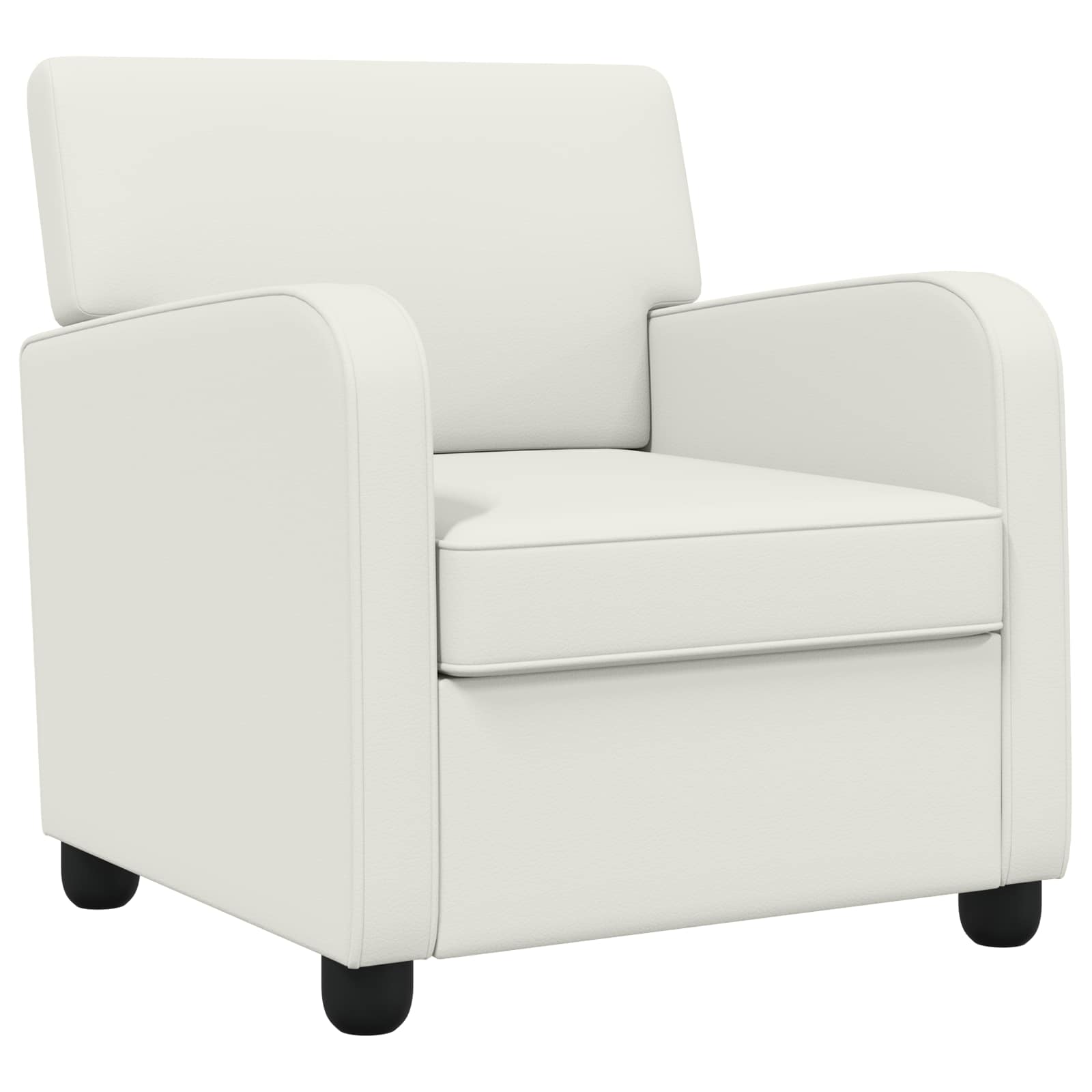 Fauteuil Wit Kunstleer