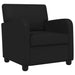 Fauteuil Glanzend zwart Kunstleer