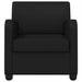 Fauteuil Glanzend zwart Kunstleer