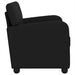 Fauteuil Glanzend zwart Kunstleer