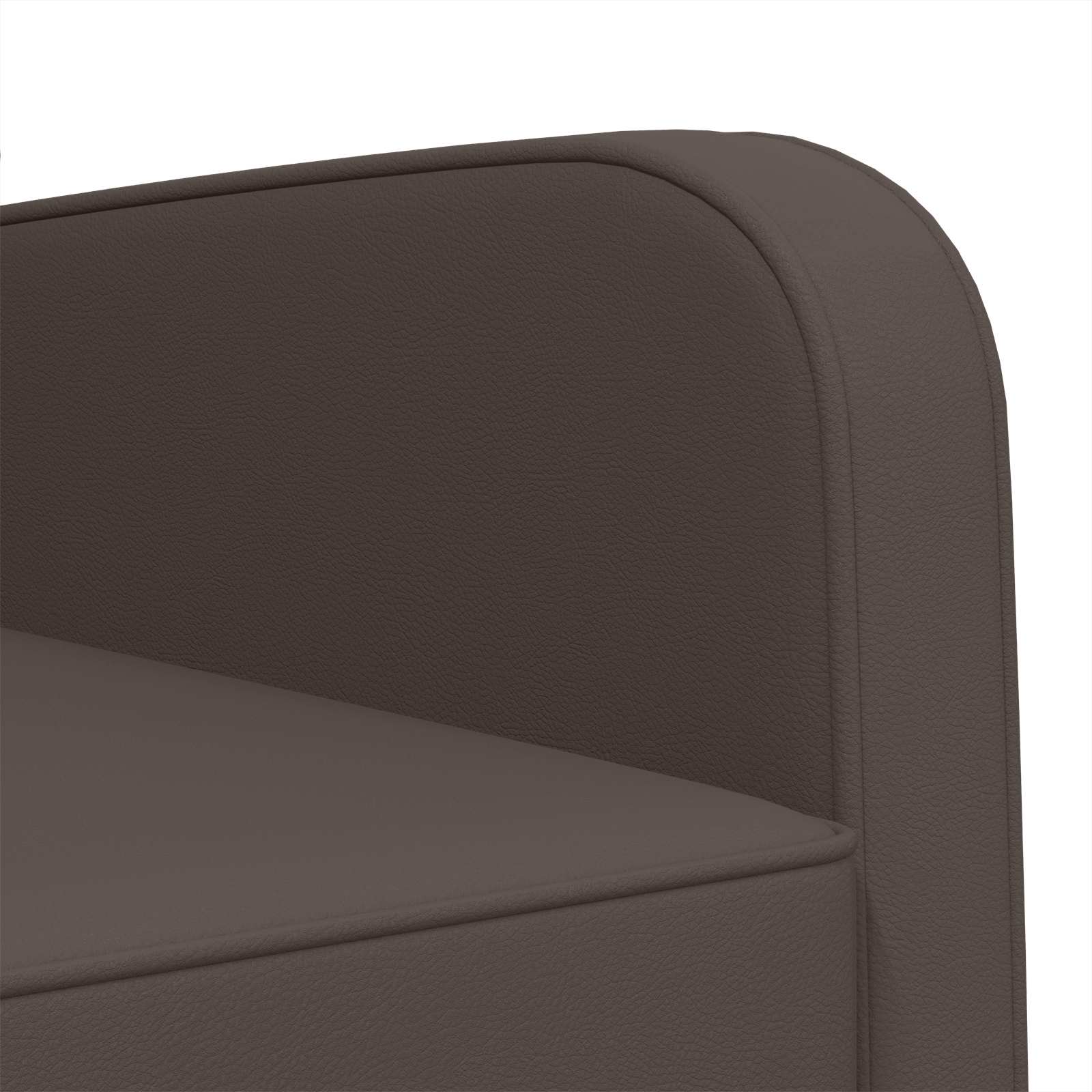 Fauteuil Glanzend Bruin Kunstleer