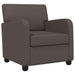 Fauteuil Glanzend Bruin Kunstleer