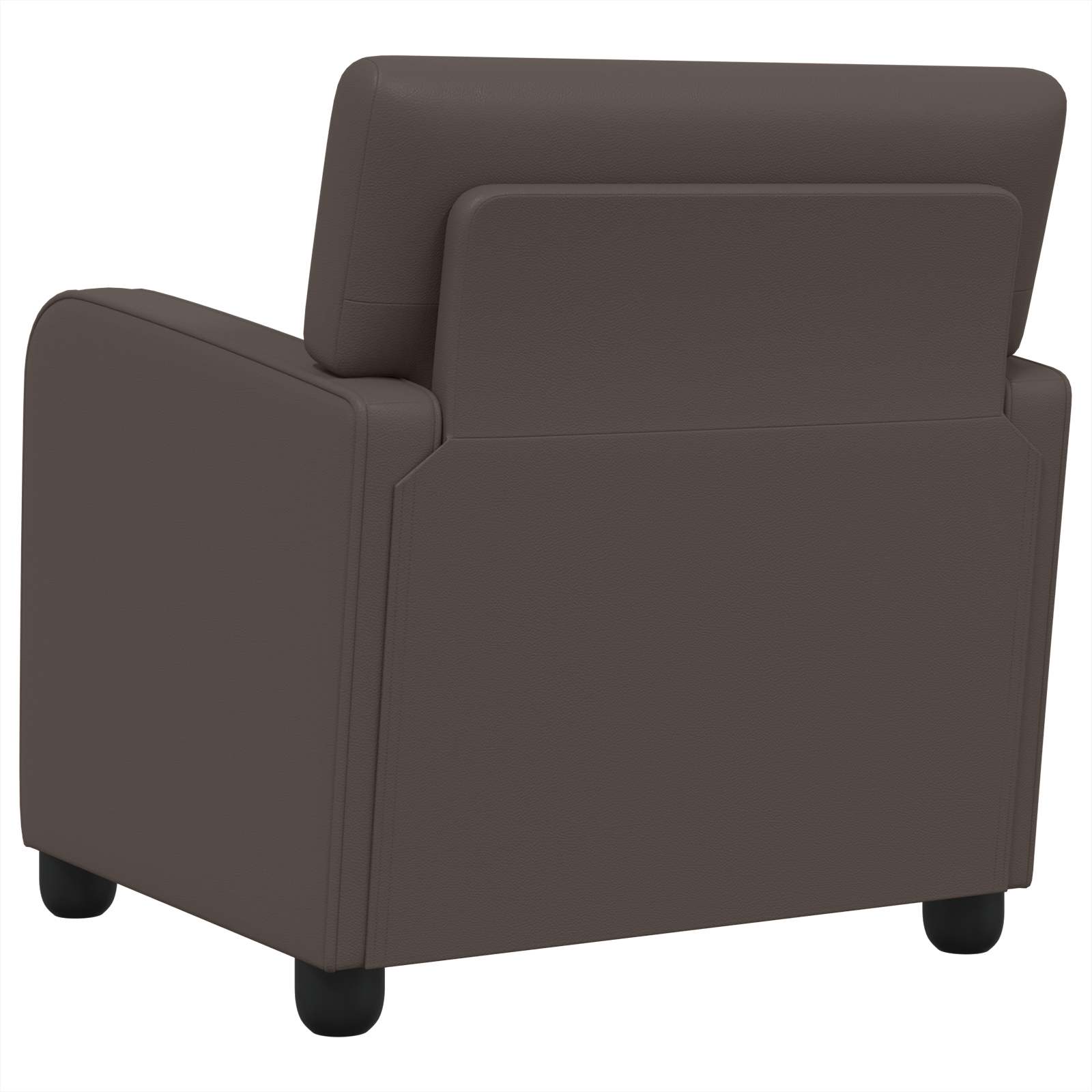 Fauteuil Glanzend Bruin Kunstleer