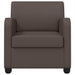Fauteuil Glanzend Bruin Kunstleer