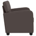 Fauteuil Glanzend Bruin Kunstleer