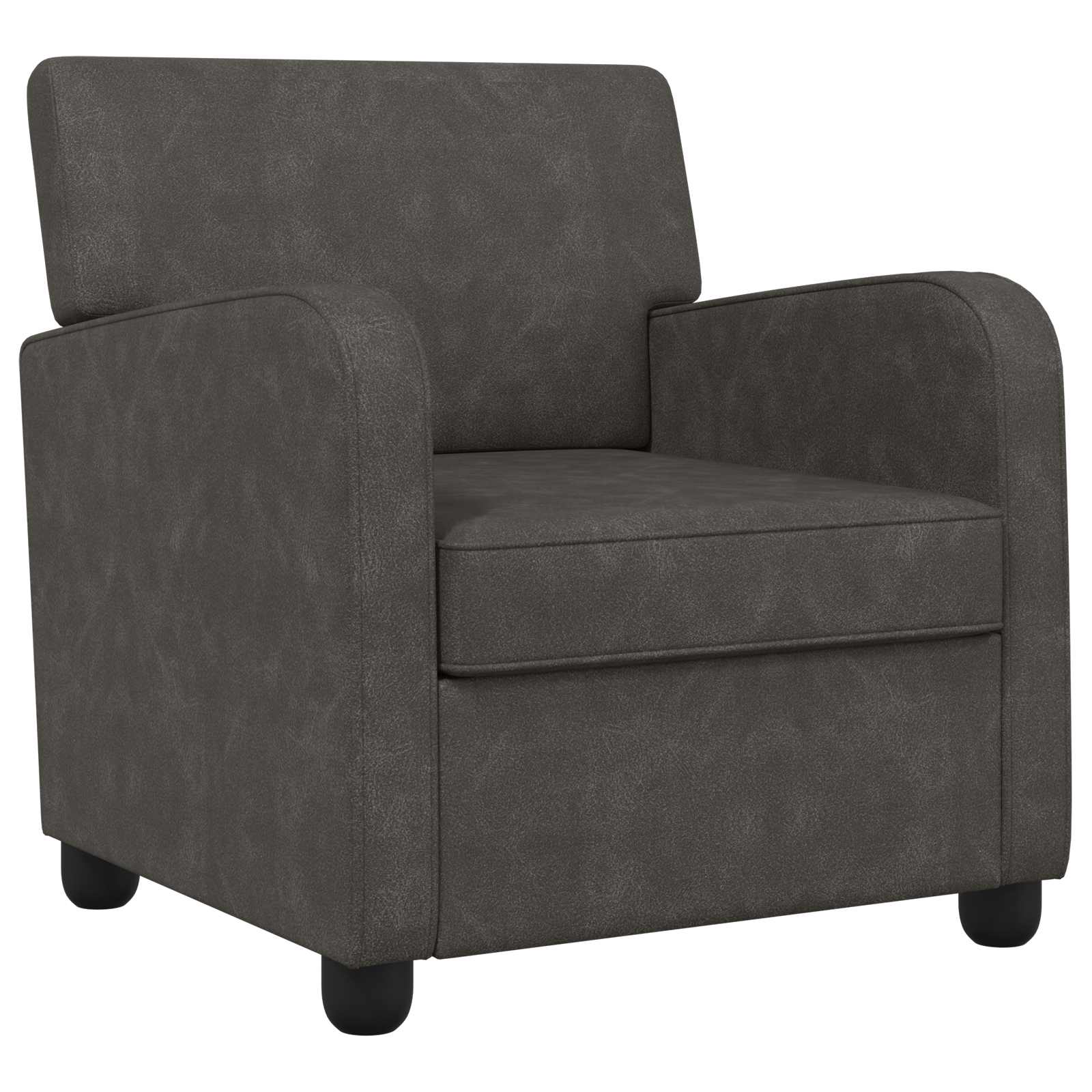 Fauteuil Antiekzwart Kunstleer