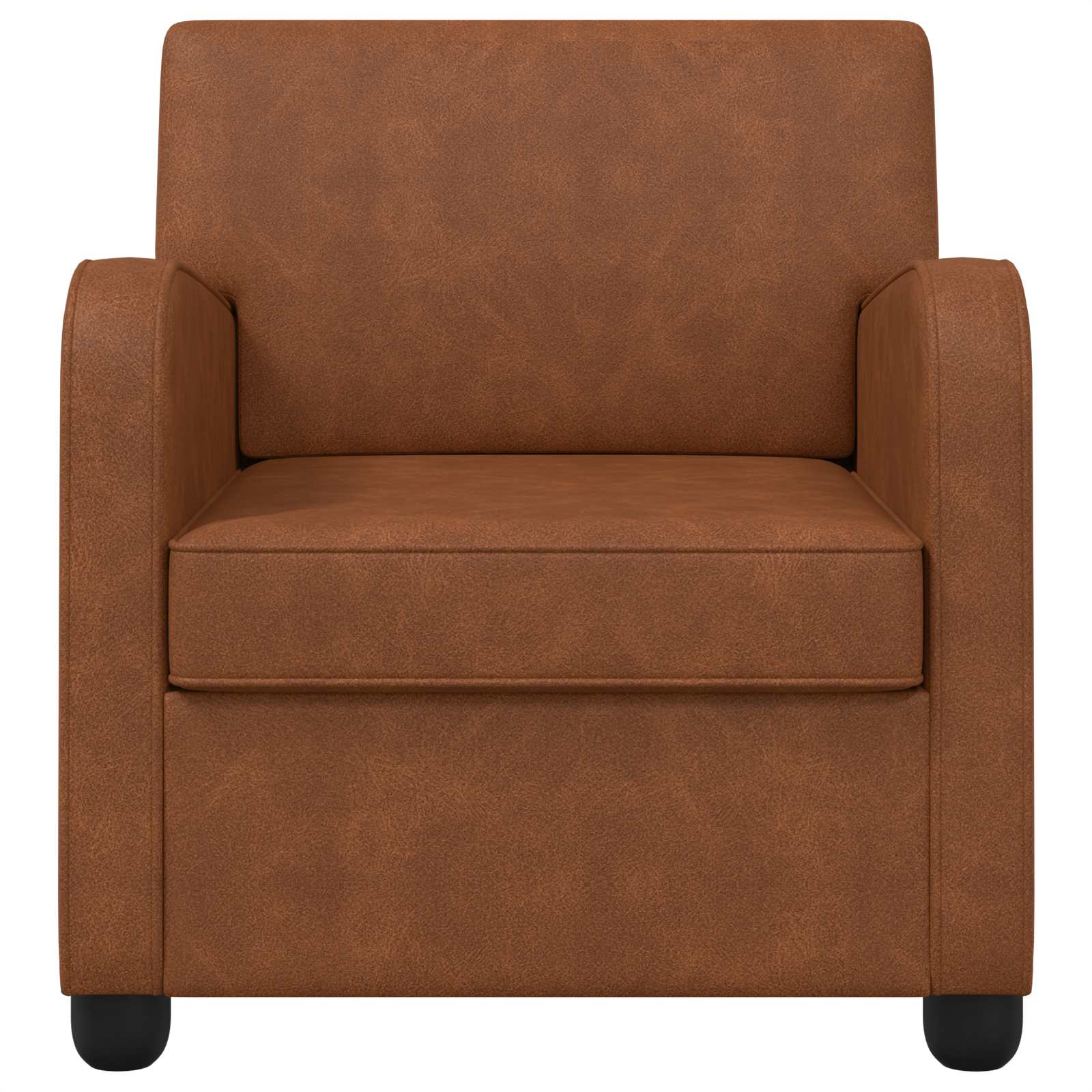 Fauteuil Antiek Bruin Kunstleer