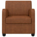 Fauteuil Antiek Bruin Kunstleer