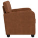 Fauteuil Antiek Bruin Kunstleer