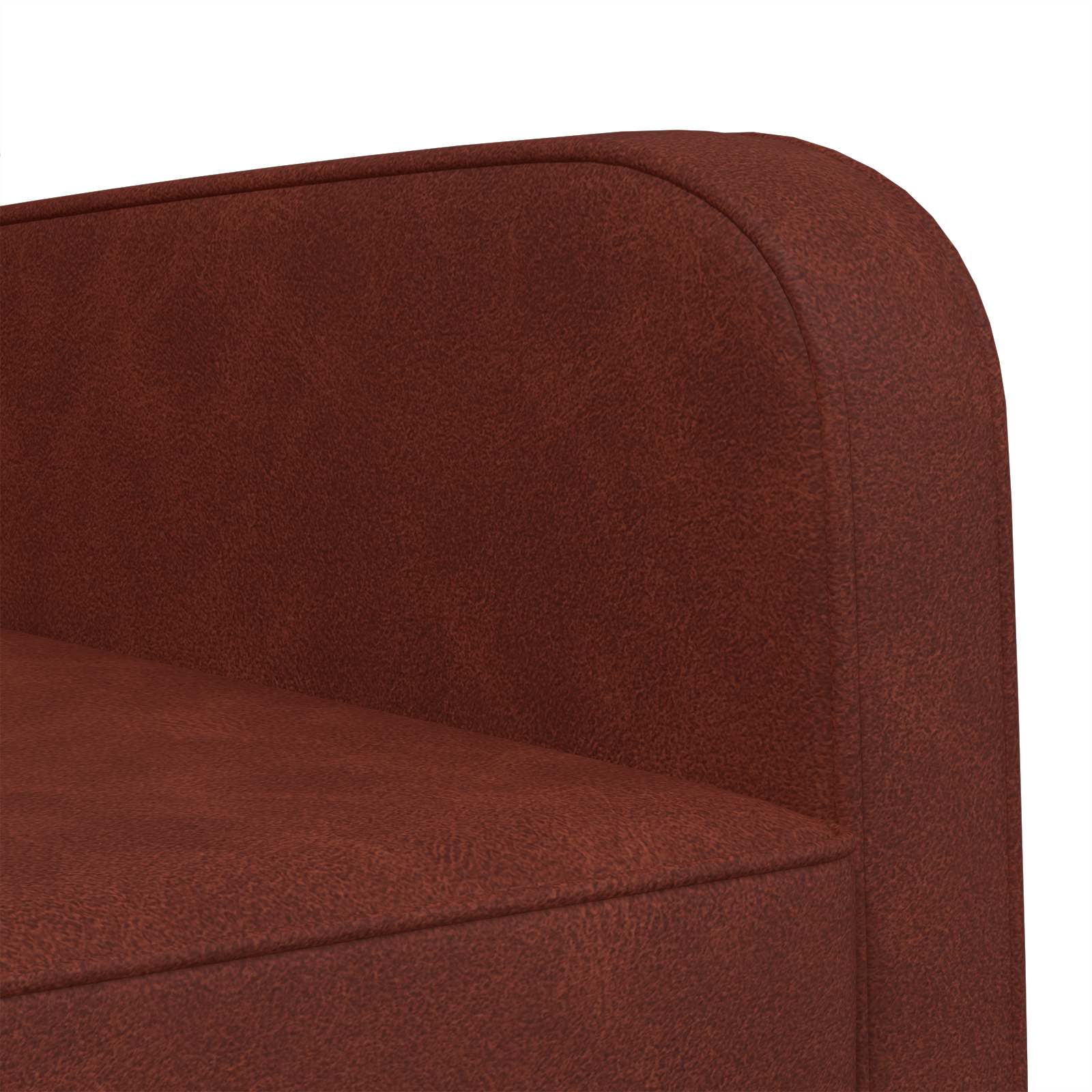 Fauteuil Antiek glanzend bruin Kunstleer
