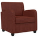 Fauteuil Antiek glanzend bruin Kunstleer