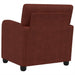 Fauteuil Antiek glanzend bruin Kunstleer