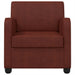 Fauteuil Antiek glanzend bruin Kunstleer