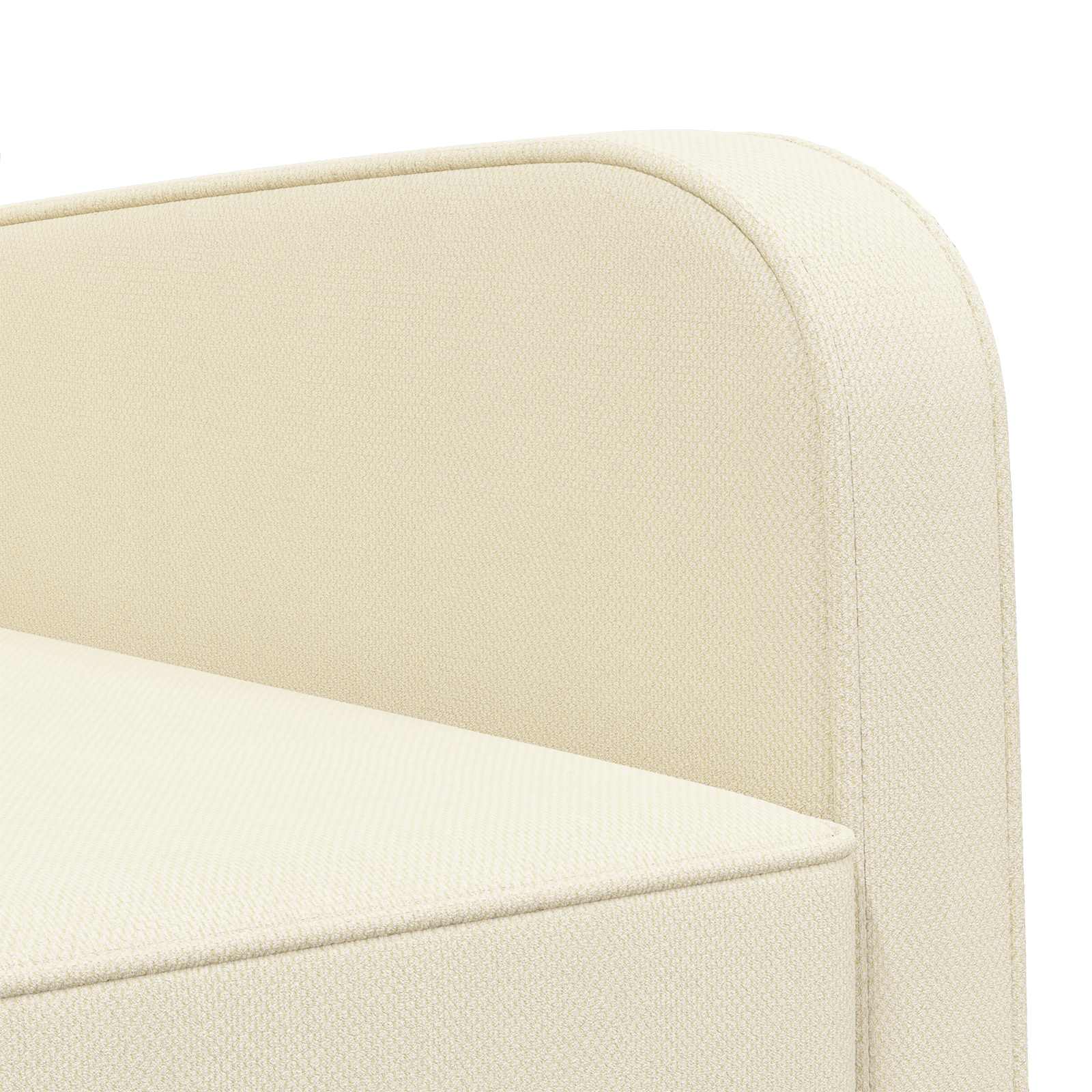 Fauteuil Crèmekleurig fluweel