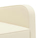Fauteuil Crèmekleurig fluweel