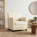 Fauteuil Crèmekleurig fluweel