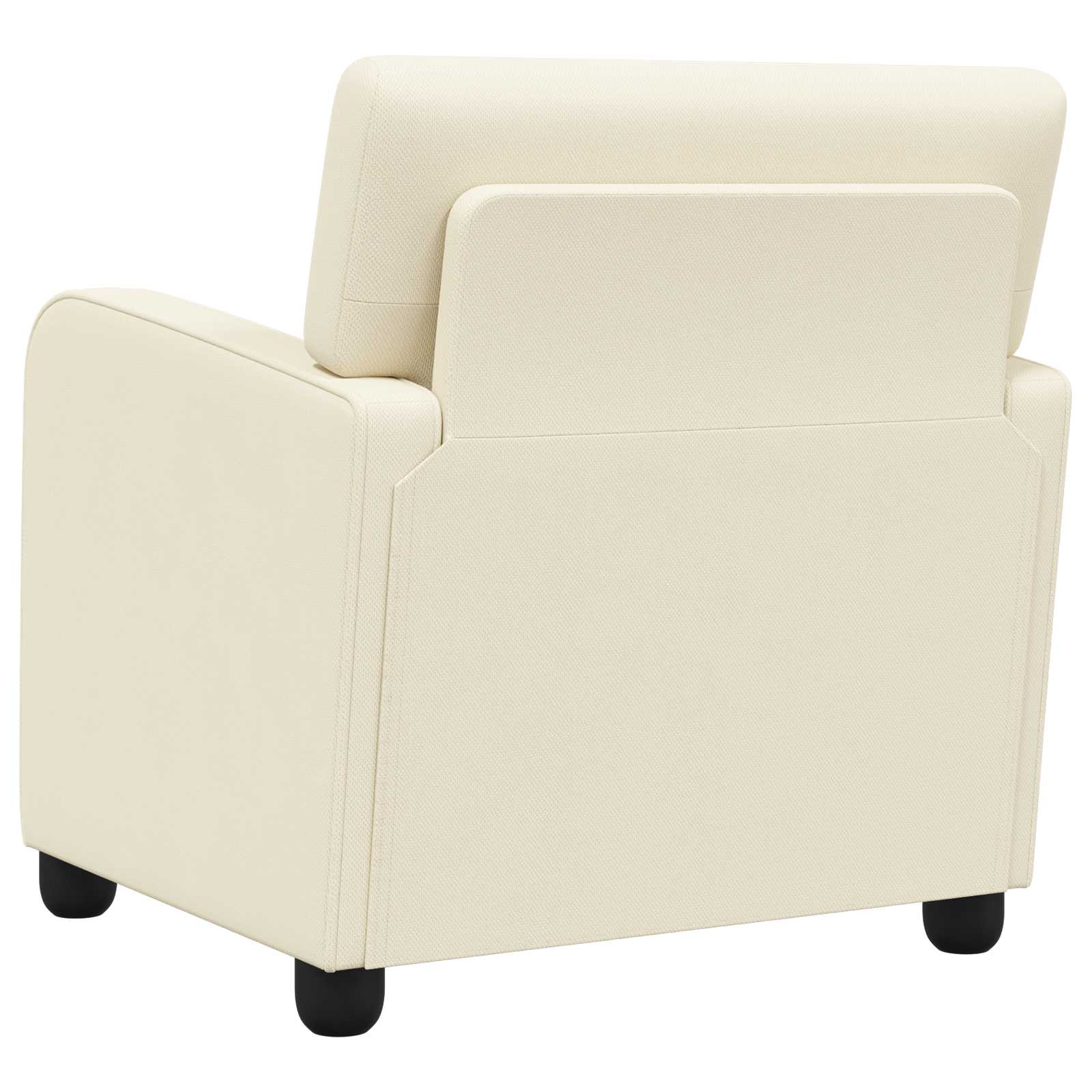 Fauteuil Crèmekleurig fluweel