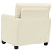 Fauteuil Crèmekleurig fluweel