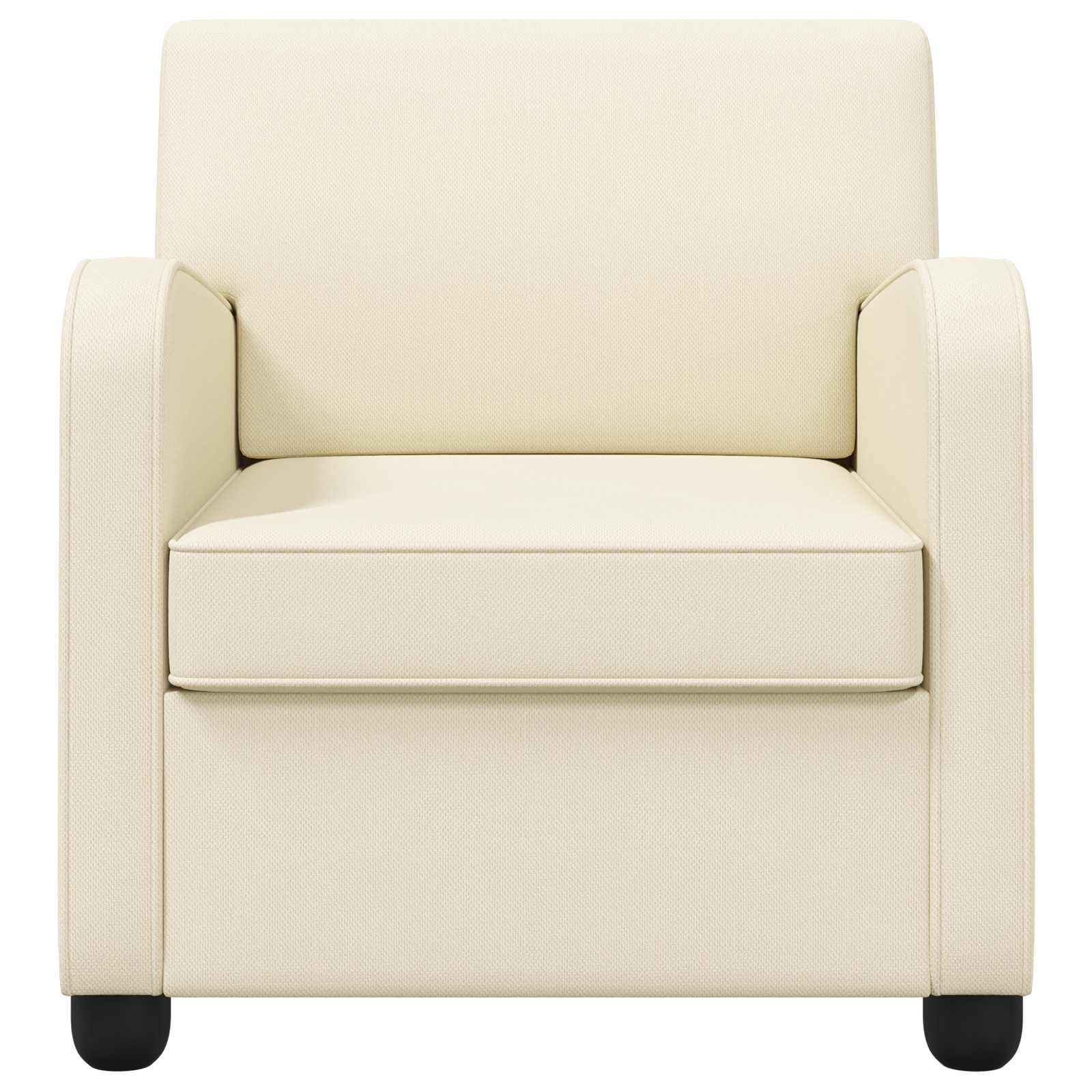 Fauteuil Crèmekleurig fluweel