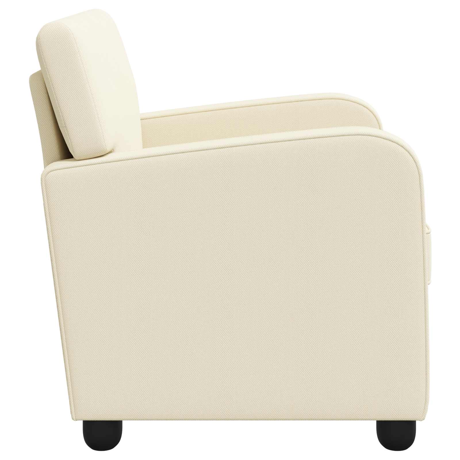 Fauteuil Crèmekleurig fluweel
