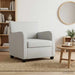 Fauteuil Lichtgrijs fluweel