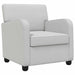 Fauteuil Lichtgrijs fluweel