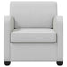 Fauteuil Lichtgrijs fluweel