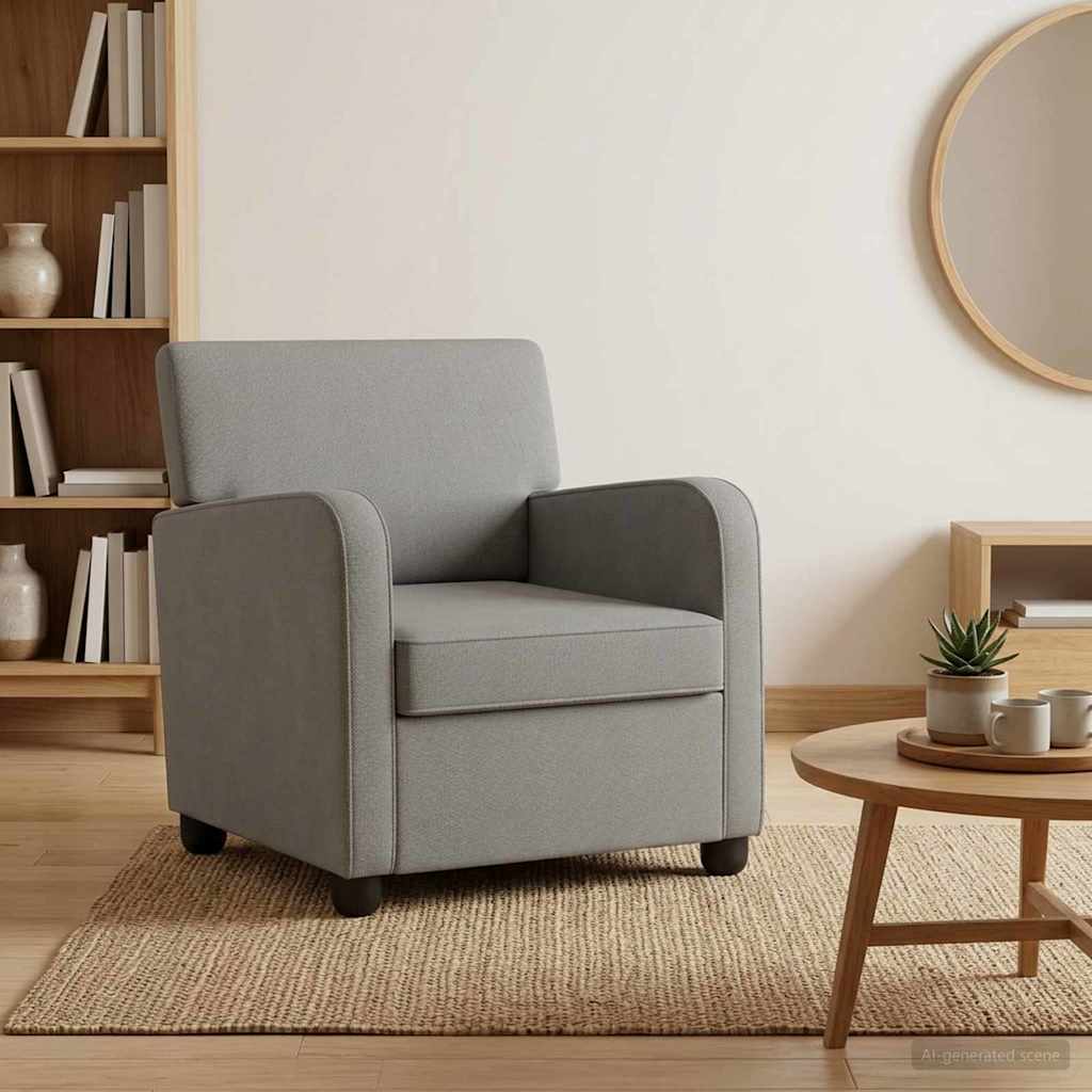 Fauteuil Donkergrijs fluweel
