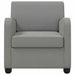 Fauteuil Donkergrijs fluweel