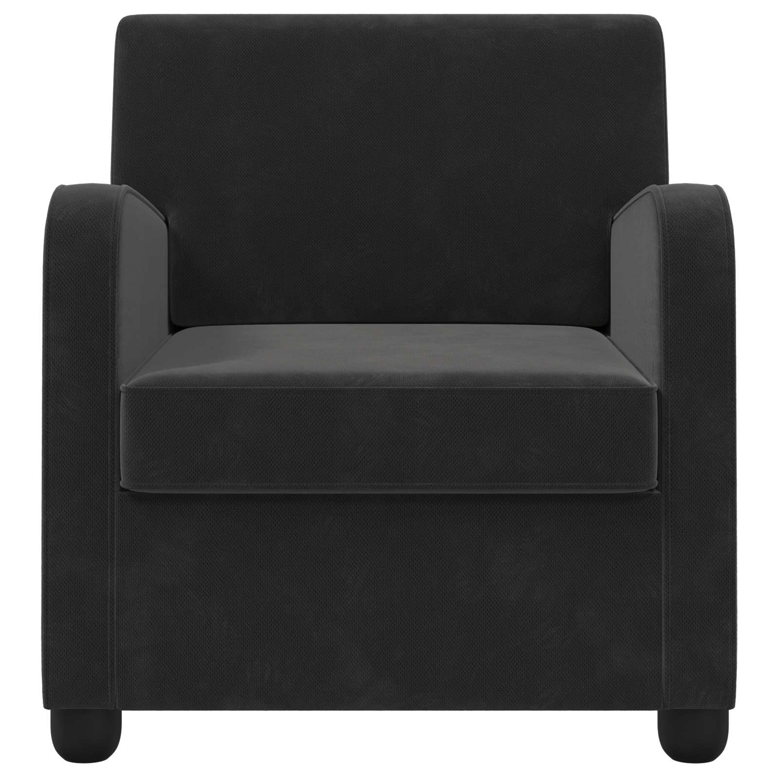 Fauteuil Zwart fluweel