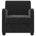 Fauteuil Zwart fluweel