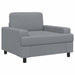 Fauteuil Lichtgrijs Stof