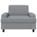 Fauteuil Lichtgrijs Stof