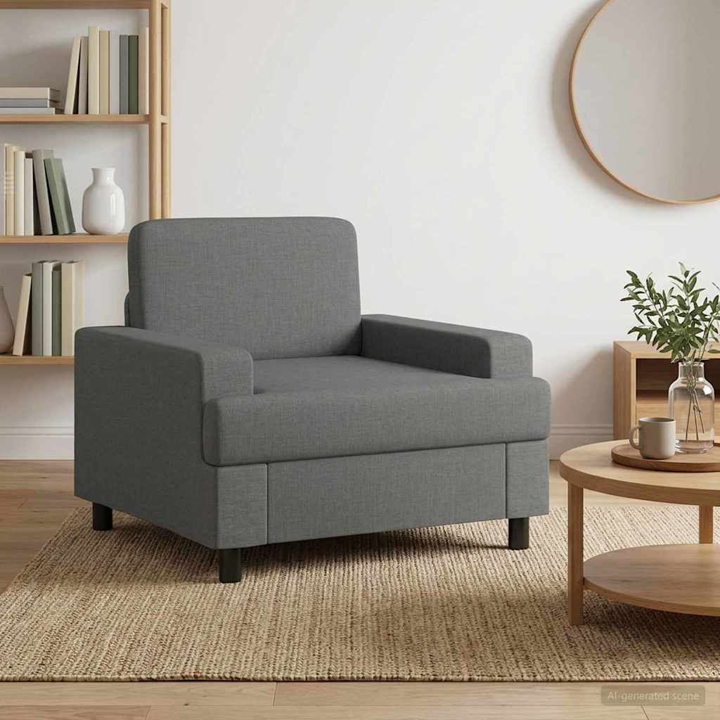 Fauteuil Donkergrijs Stof