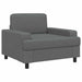 Fauteuil Donkergrijs Stof