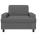 Fauteuil Donkergrijs Stof