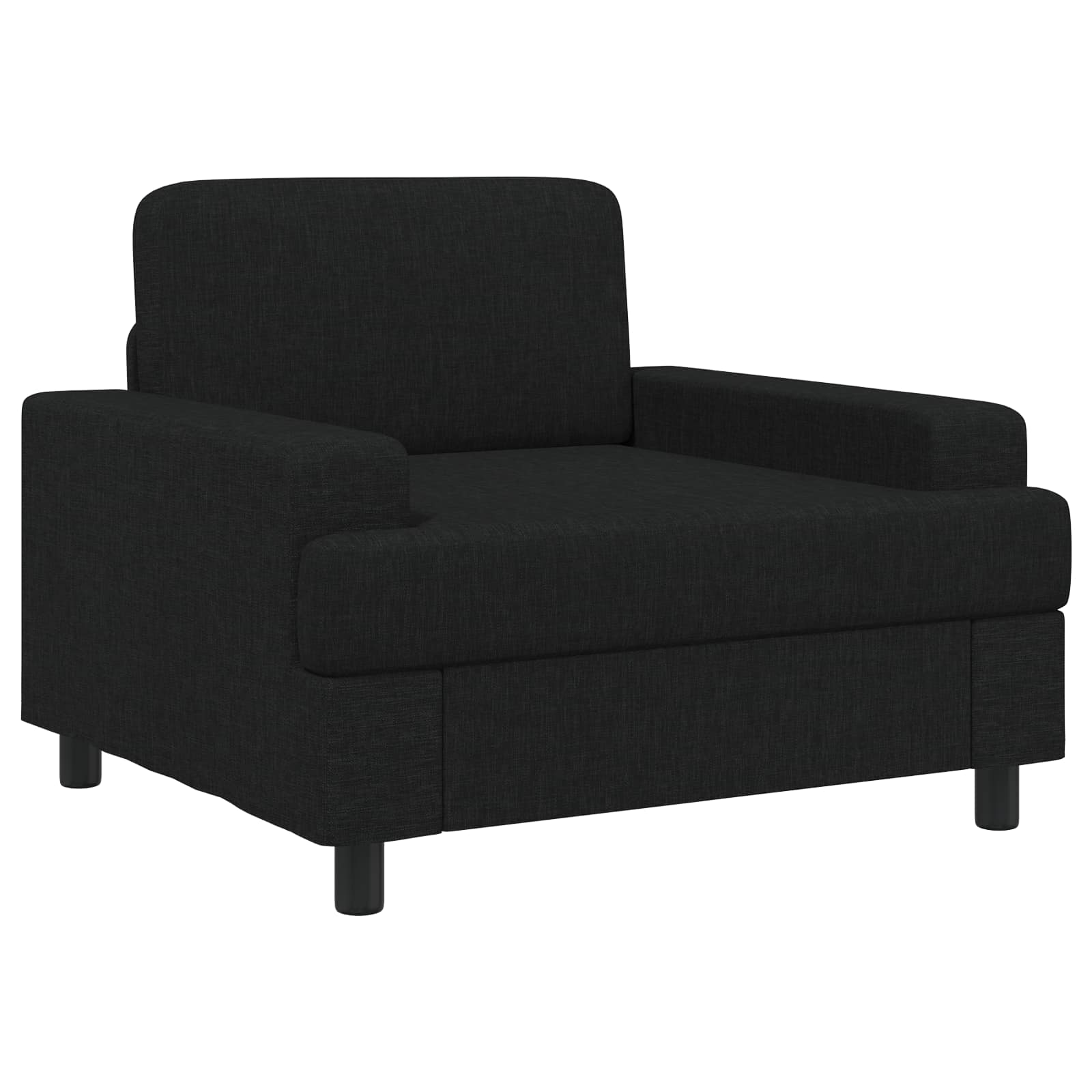 Fauteuil Zwart Stof