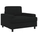 Fauteuil Zwart Stof