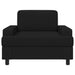 Fauteuil Zwart Stof