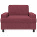 Fauteuil Wijnrood Stof