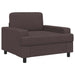 Fauteuil Donkerbruin Stof