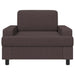 Fauteuil Donkerbruin Stof