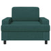 Fauteuil Donkergroen Stof