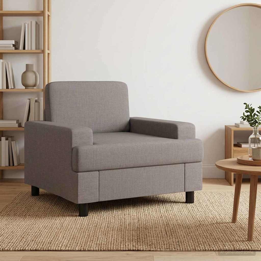 Fauteuil Taupe Stof