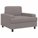 Fauteuil Taupe Stof
