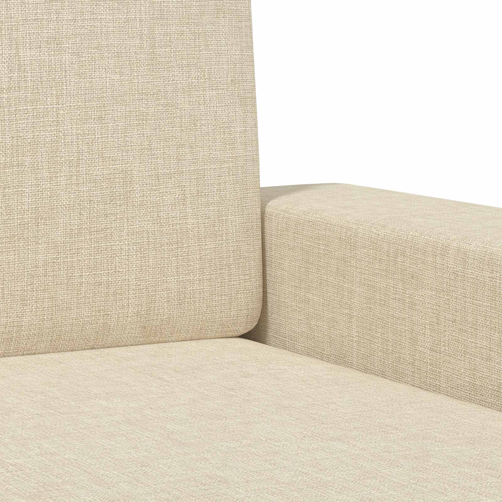 Fauteuil Crèmekleurig Stof