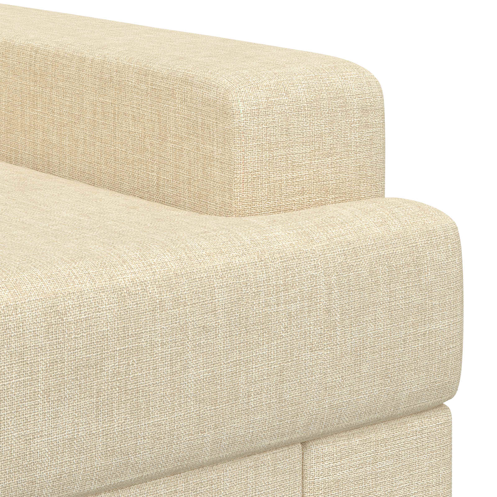 Fauteuil Crèmekleurig Stof