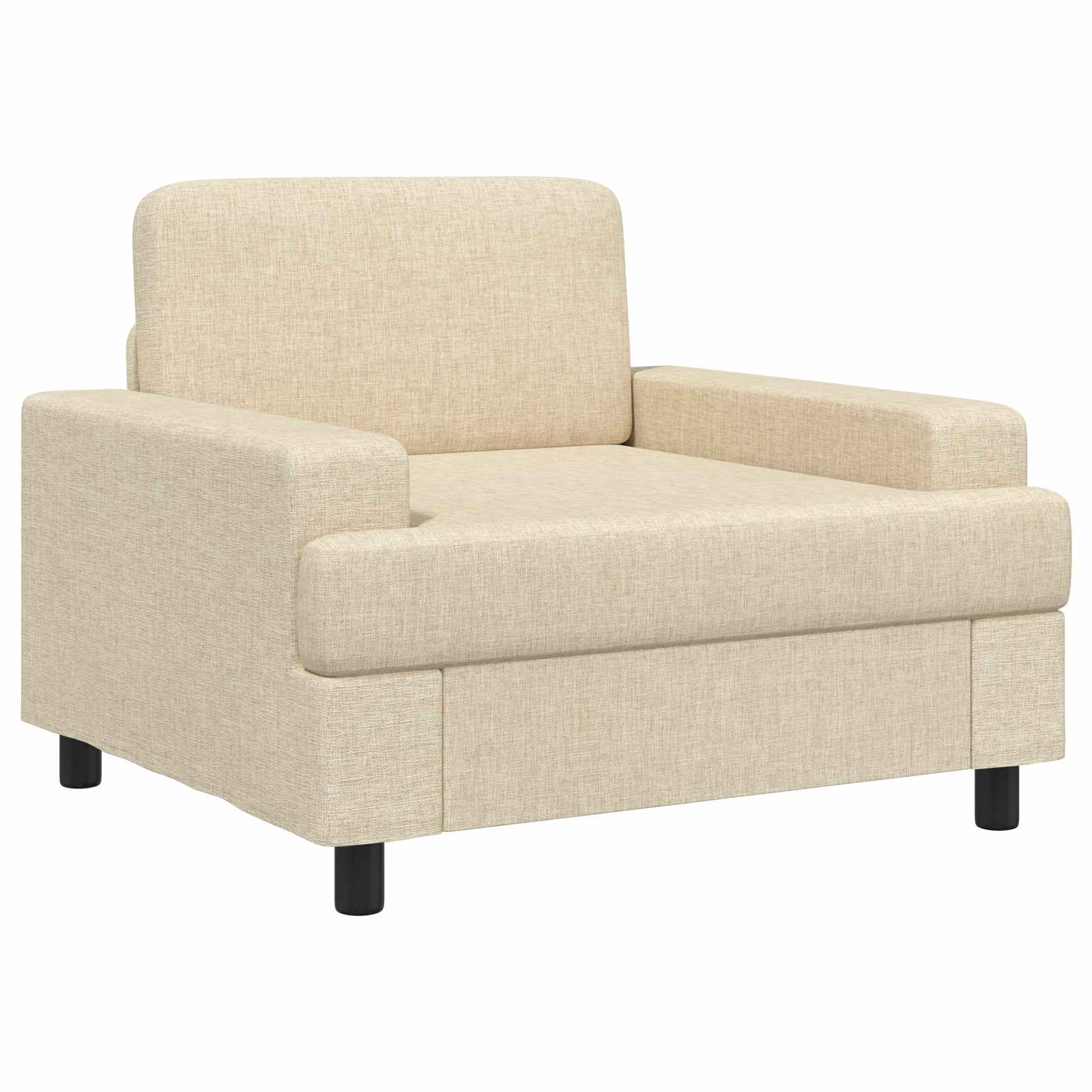 Fauteuil Crèmekleurig Stof