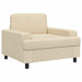 Fauteuil Crèmekleurig Stof